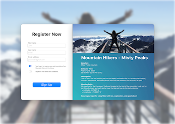 Day 01 - Create a sign up form
